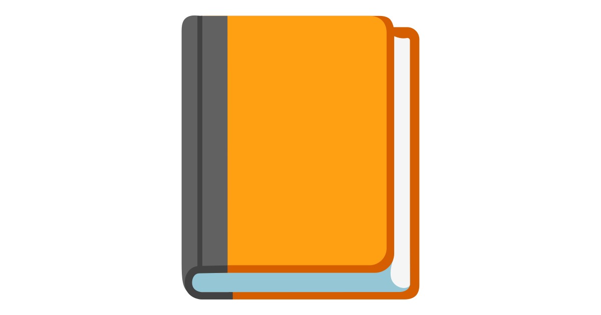 📙 Orange Book Emoji