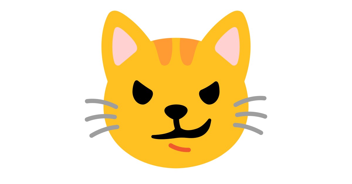 winky emoticon cat