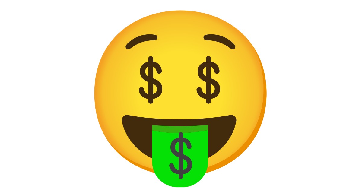 dollar sign 100 emoji