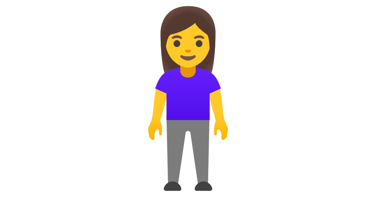 emoji girl with hand to side