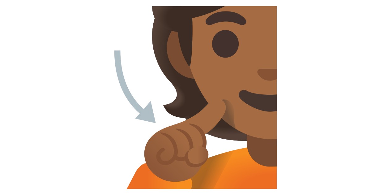 🧏🏾 Deaf Person: Medium-Dark Skin Tone Emoji