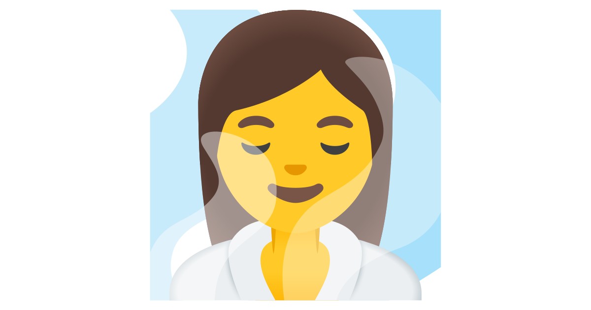 ?‍♀️ Woman In Steamy Room Emoji