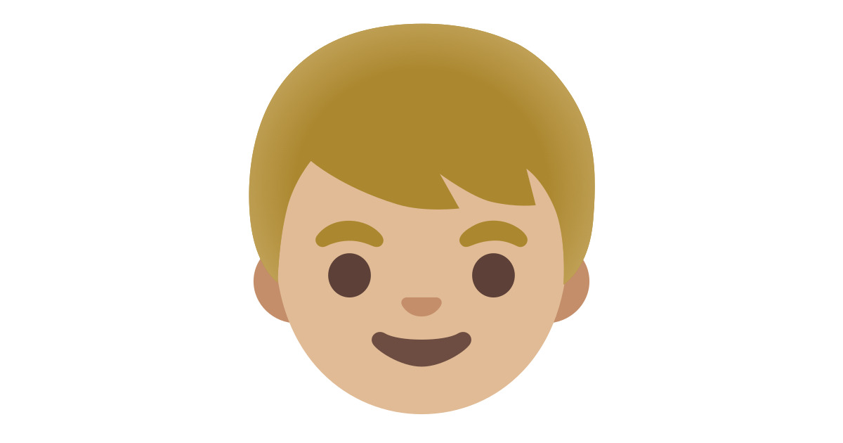 👦🏼 Niño: Tono De Piel Claro Medio Emoji
