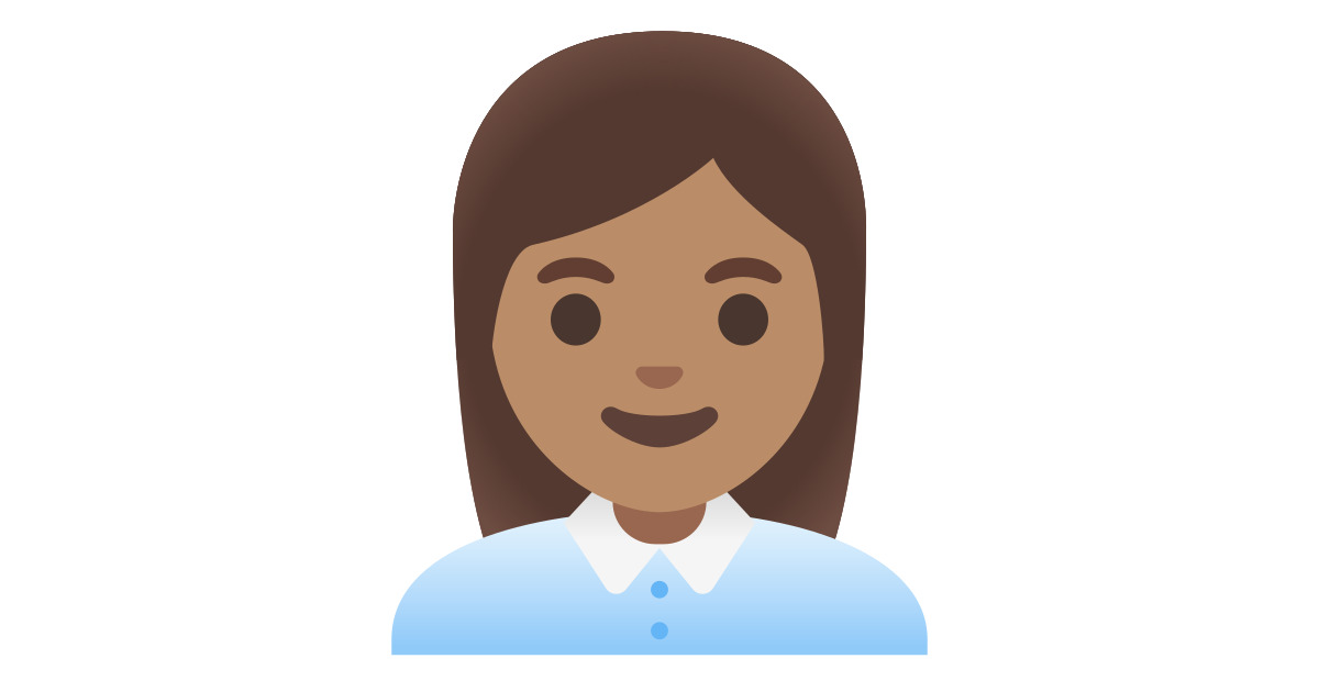 π©π½βπΌ Woman Office Worker: Medium Skin Tone Emoji