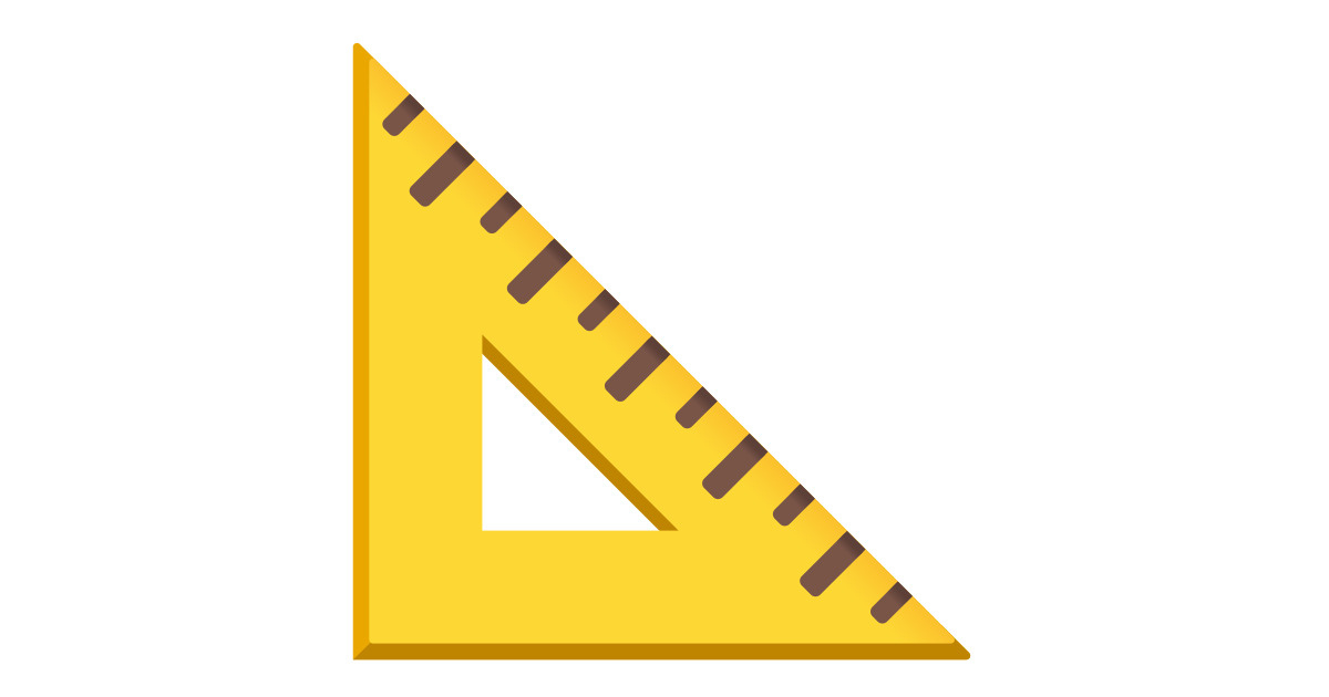 📐 Triangular Ruler Emoji: Meaning & Usage