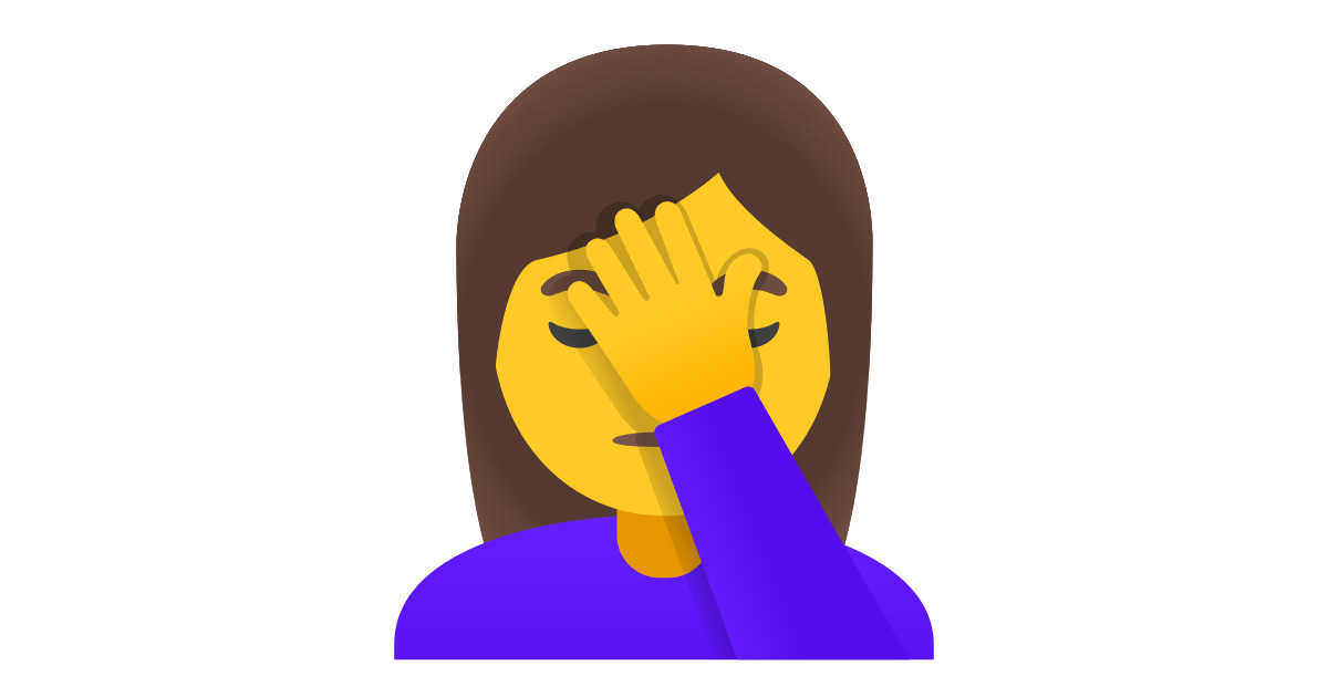 🤦‍♀️ Woman Facepalming Emoji
