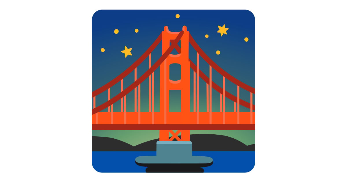 ๐ Bridge At Night Emoji: Meaning & Usage