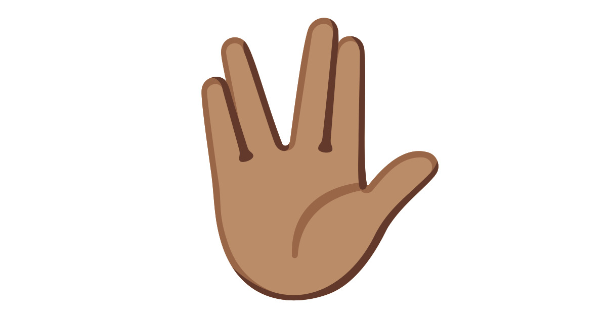 ๐๐ฝ Saudaรงรฃo Vulcana: Pele Morena Emoji