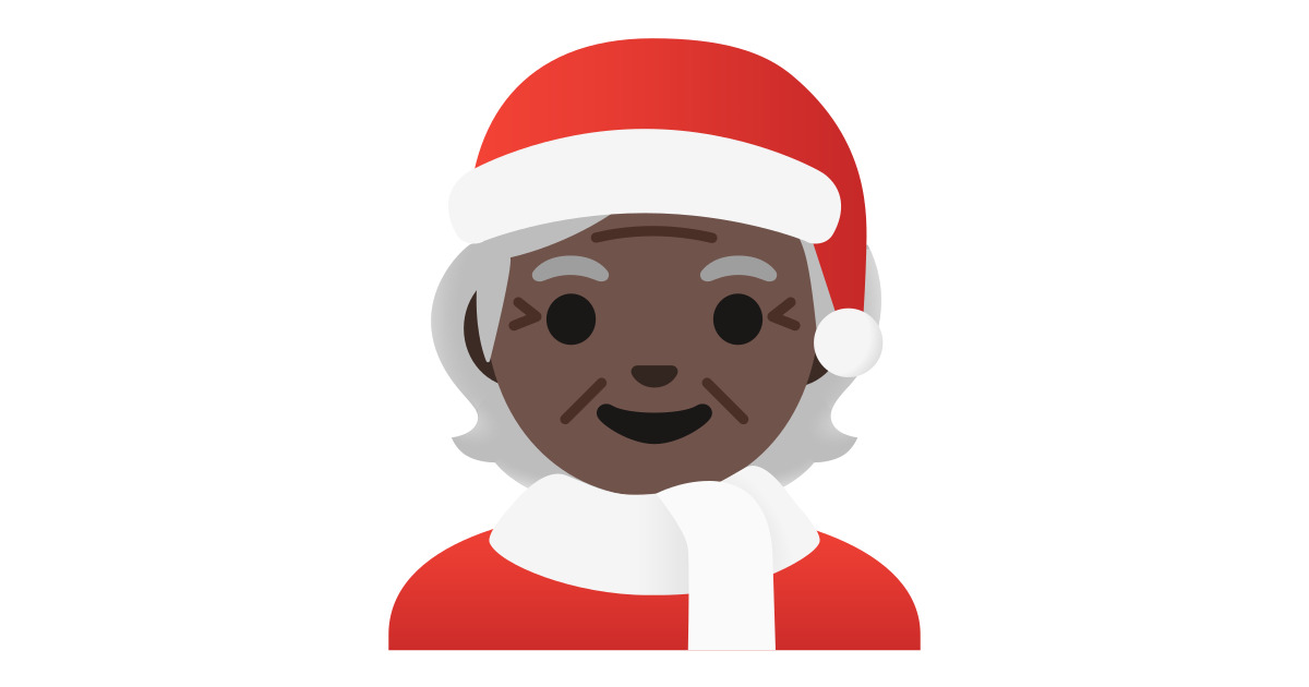 🧑🏿‍🎄 Mx Claus: Dark Skin Tone Emoji