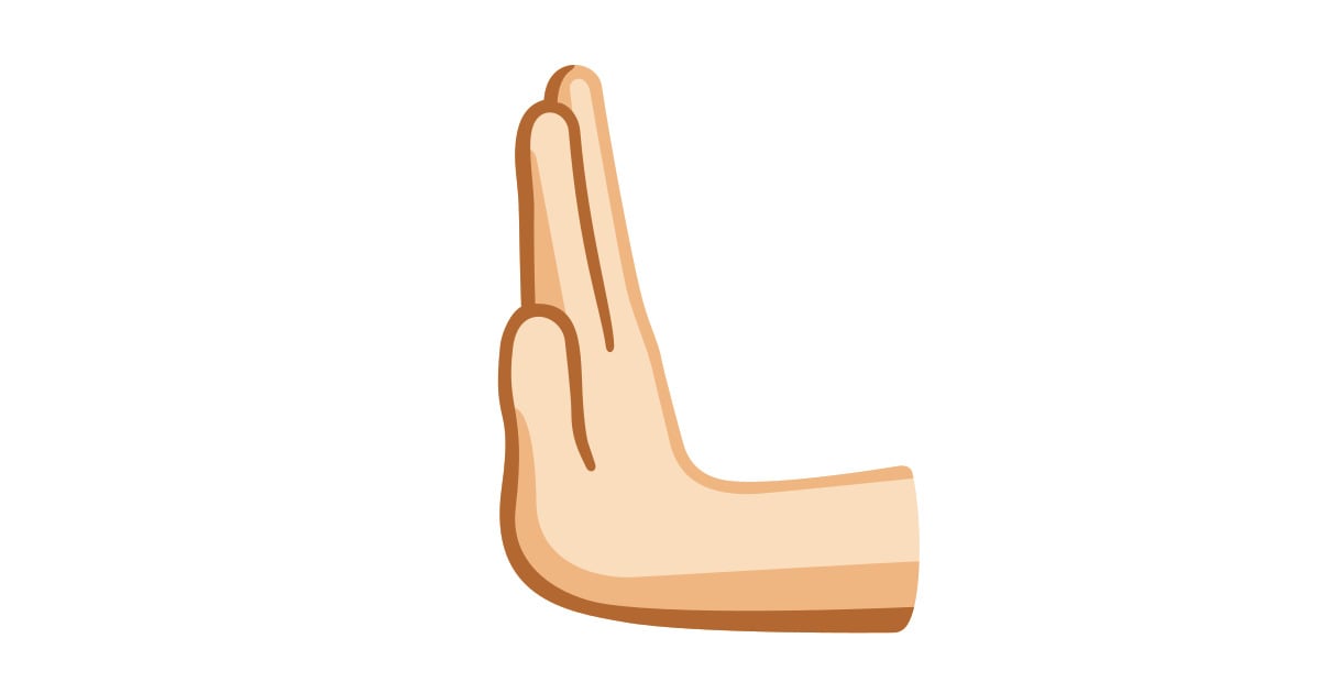 🏻 Leftwards Pushing Hand: Light Skin Tone Emoji