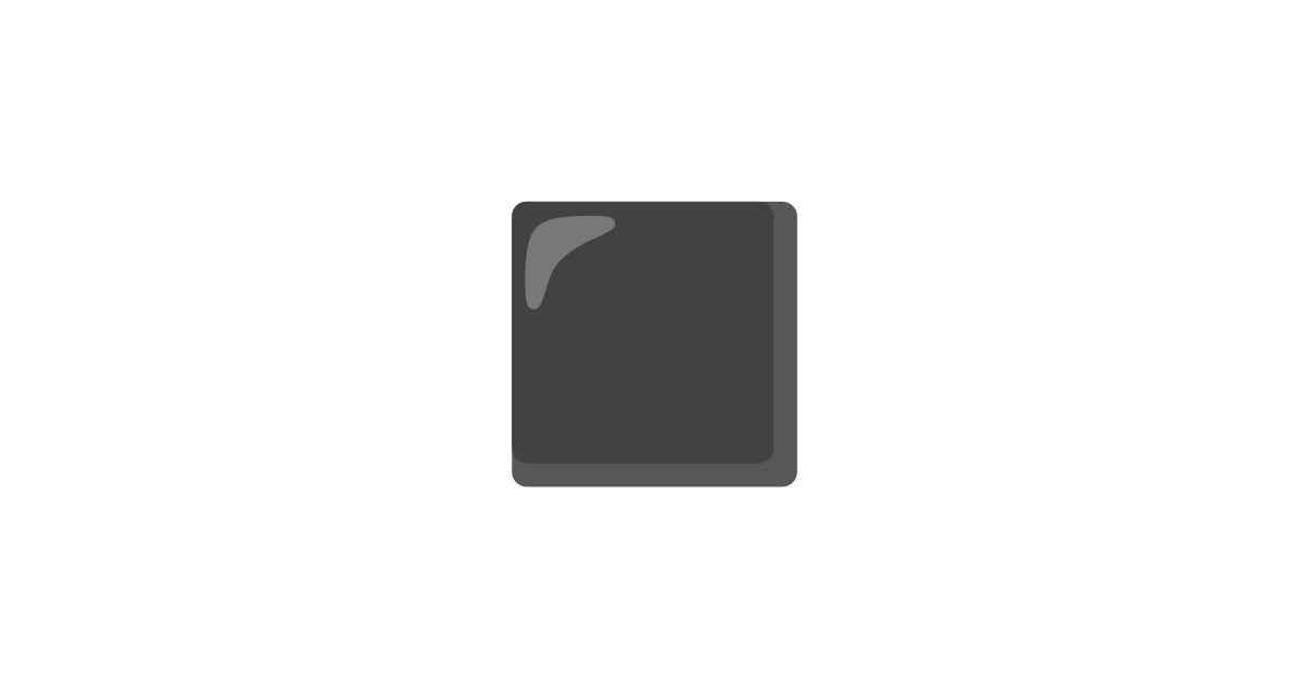 Black Medium-Small Square Emoji