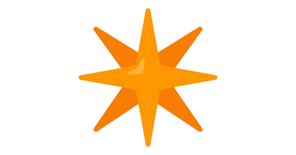 ✴️ Eight-Pointed Star Emoji: Meaning & Usage