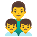 Google: Android 12L - Familie: Vater, Söhne