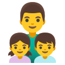 Google: Android 12L - Familie: Vater, Tochter, Sohn