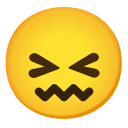 Google (Android 12L) Confounded Emoji