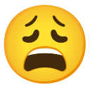 Google (Android 12L) Weary Emoji