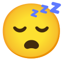 Google (Android 12L) Sleeping Emoji