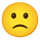 Google (Android 12L) Slight Frown Emoji