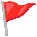 Google (Android 12L) Red Flag Emoji