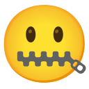 Google (Android 12L) Zipper-Mouth Emoji