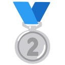 Google (Android 12L) Silver Medal Emoji