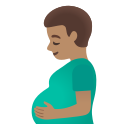Hombre Embarazado: Tono De Piel Medio