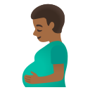 Hombre Embarazado: Tono De Piel Oscuro Medio