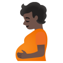 schwangere Person: dunkle Hautfarbe