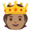 Person With Crown: Medium Skin Tone