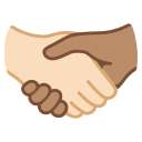 Handshake: Light Skin Tone, Medium Skin Tone