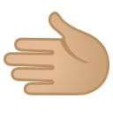 Leftwards Hand: Medium-light Skin Tone