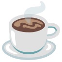 Google (Android 12L) Coffee Emoji, Tea Emoji, Hot Chocolate Emoji