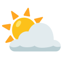 ⛅ Sun Behind Cloud Emoji | Partly Sunny Emoji