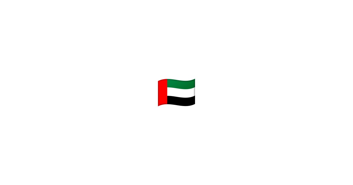  Flag United Arab Emirates Emoji AE Flag Emoji UAE Flag Emoji