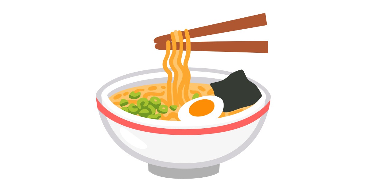 🍜 Steaming Bowl Emoji | Ramen Emoji