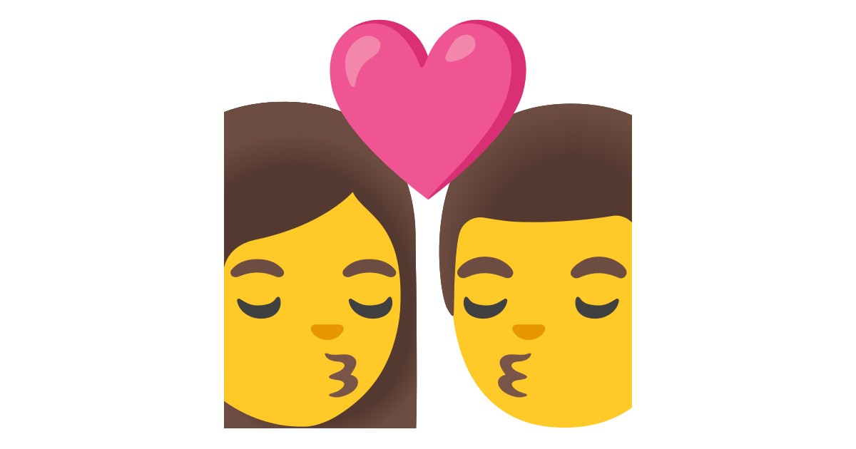 👩‍ ️‍💋‍👨 Kiss: Woman, Man Emoji in 100+ languages