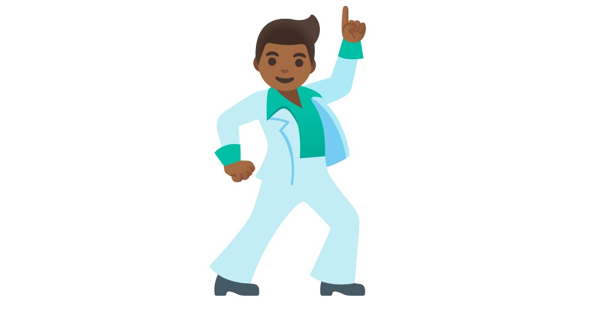 🕺🏾 Man Dancing: Medium-dark Skin Tone Emoji