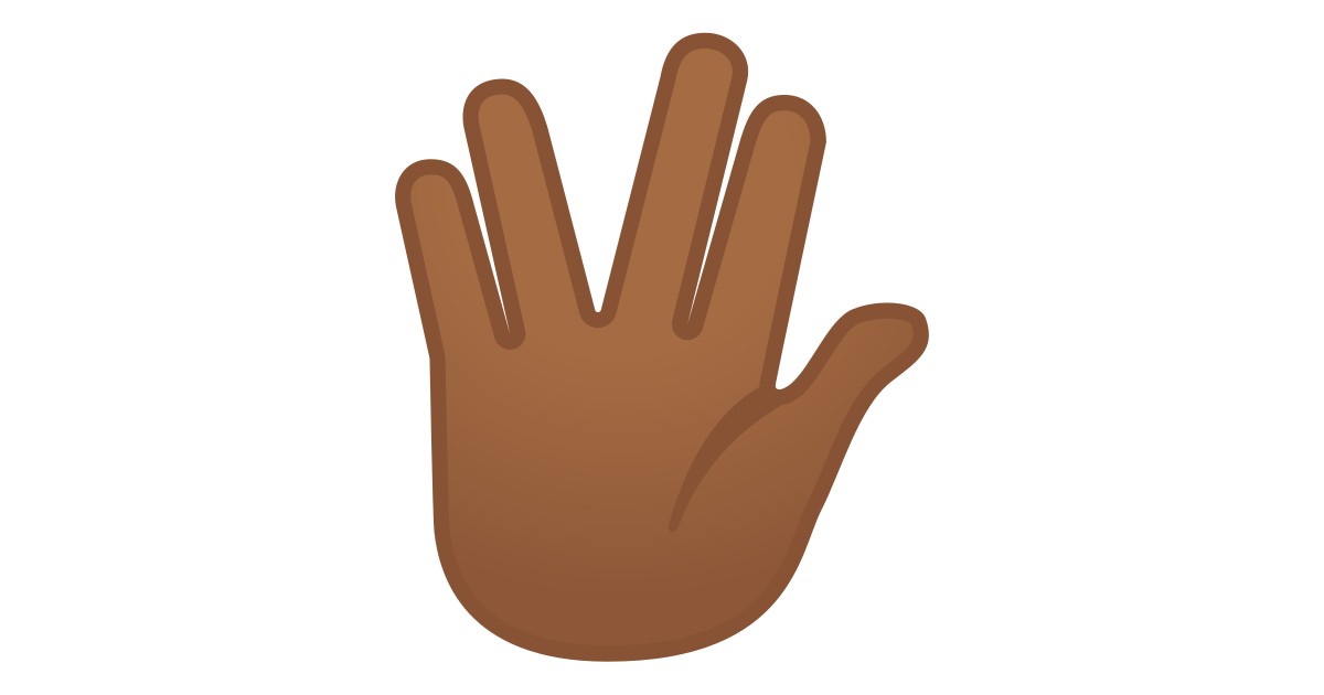๐๐พ Saudaรงรฃo Vulcana: Pele Morena Escura Emoji
