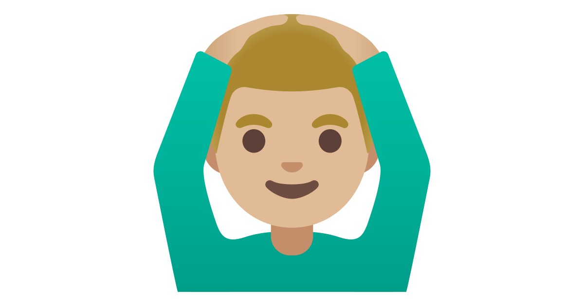 Man Gesturing Ok Medium Light Skin Tone Emoji In Languages