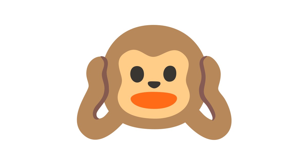 ๐ Hear-no-evil Monkey Emoji
