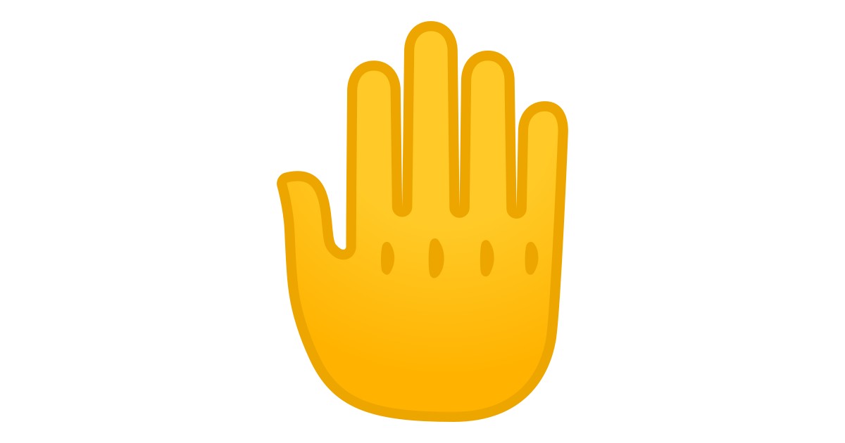 🤚 Raised Back Of Hand Emoji