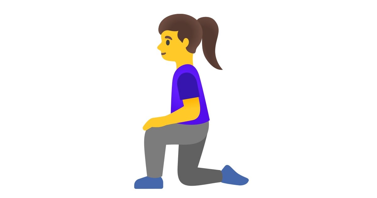 🧎‍♀️ Woman Kneeling Emoji