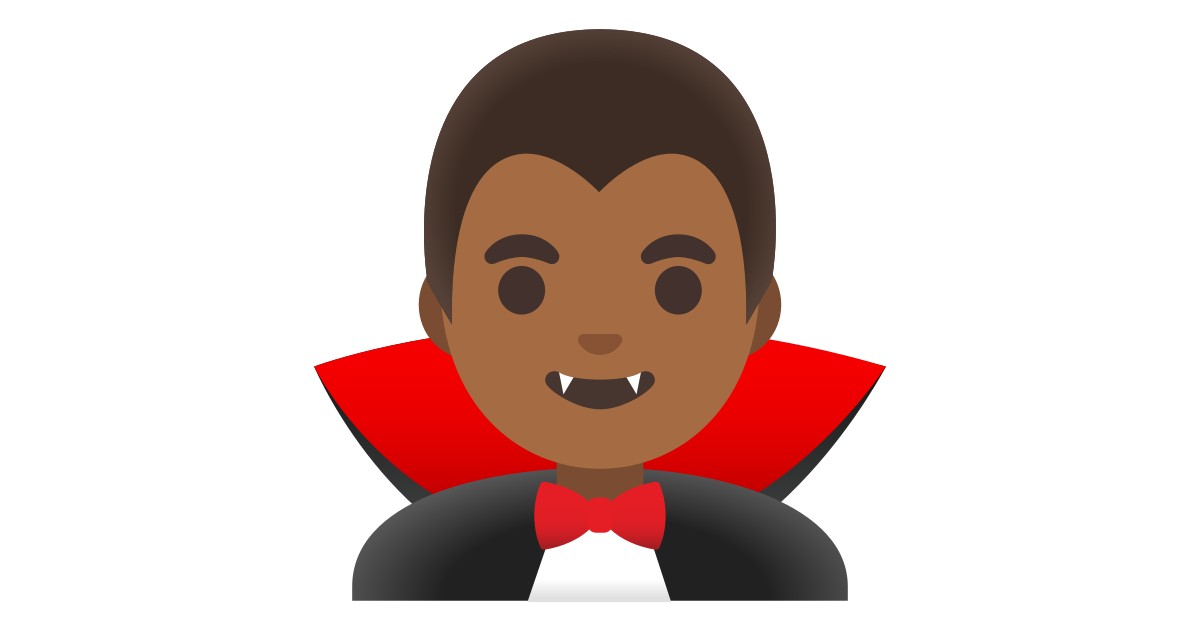 🧛🏾‍♂️ Man Vampire: Medium-dark Skin Tone Emoji