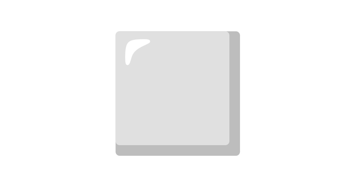 ️ White Medium Square Emoji