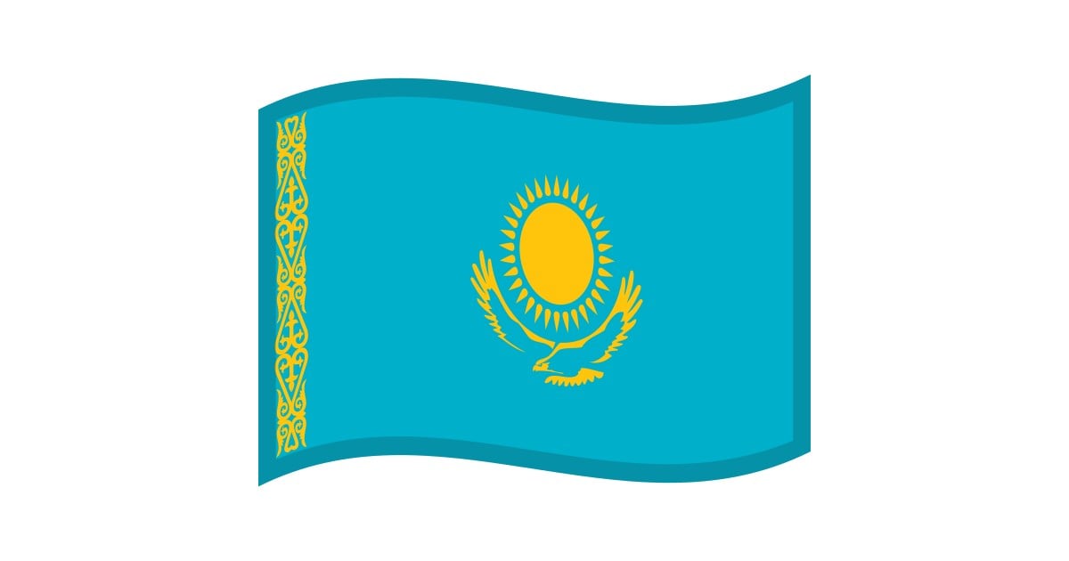 🇰🇿 Flag Kazakhstan Emoji KZ Flag Emoji