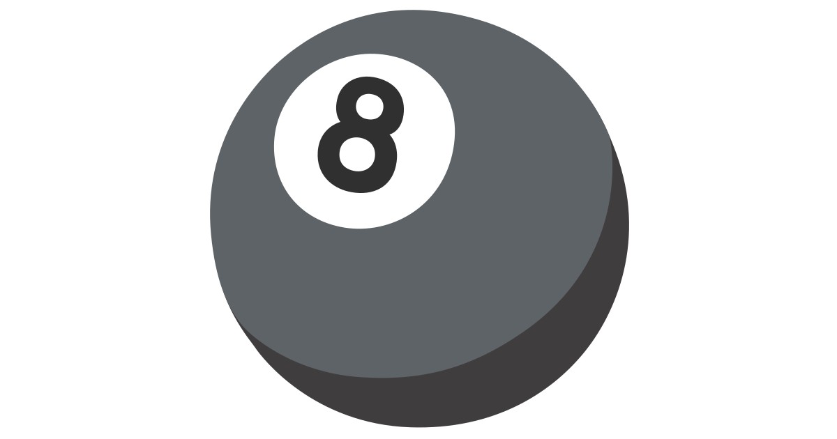 🎱 Pool 8 Ball Emoji | Billiard Emoji