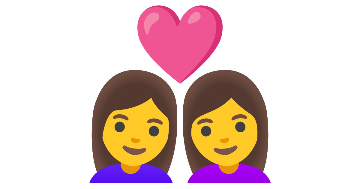 👩‍ ️‍👩 Casal Apaixonado: Mulher E Mulher Emoji