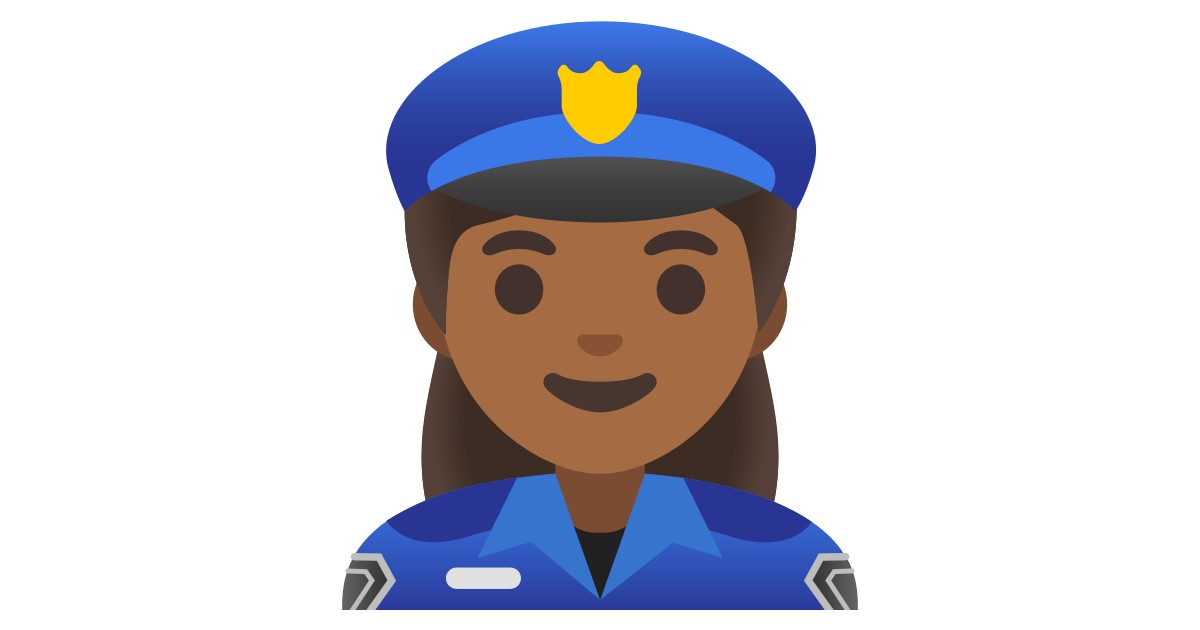 👮🏾‍♀️ Woman Police Officer: Medium-dark Skin Tone Emoji