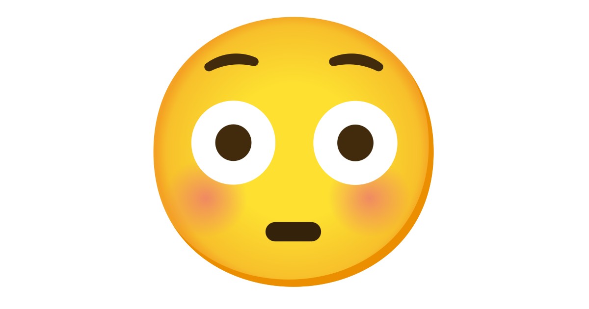 😳 Flushed Face Emoji | Flushed Emoji