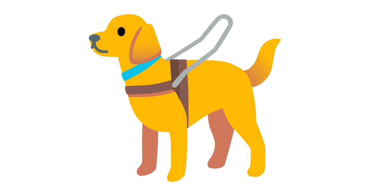 🦮 Guide Dog Emoji 🦮 Guide Dog Emoji